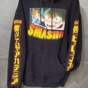 My Hero Academia Black Graphic Sweater